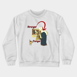 Stranger Danger Snow White Crewneck Sweatshirt